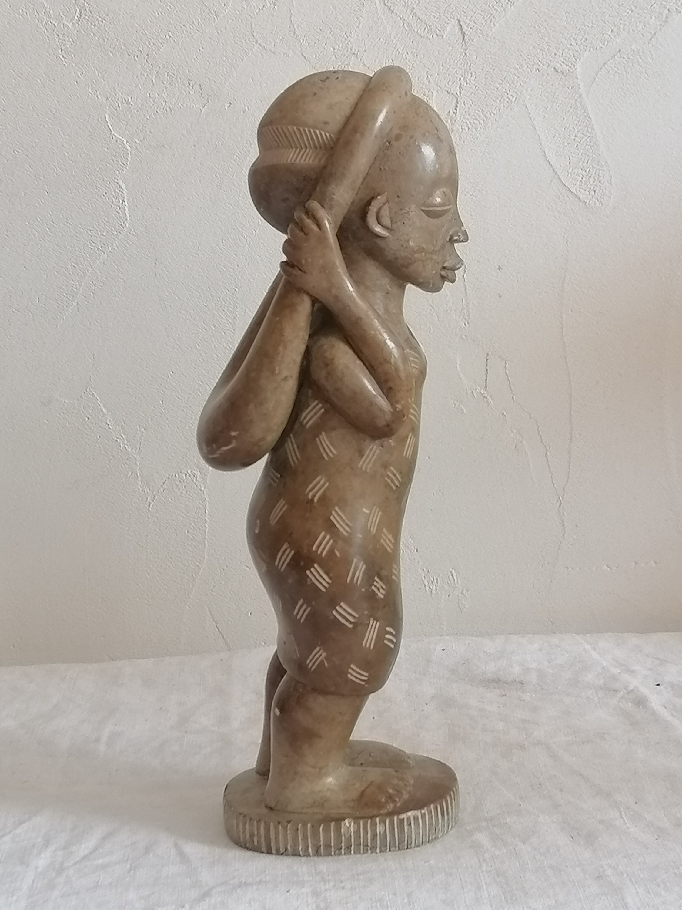 statuette en Pierre de Mbigou. Gabon. Années 50 - 60.