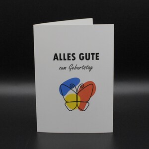 Grußkarte - Geburtstag Schmetterling