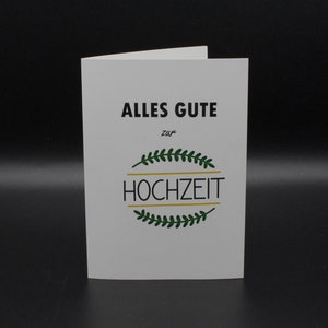 Grußkarte - Hochzeit Blätter