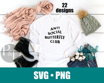 Anti Social Club DIGITAL DOWNLOAD only - svg - png