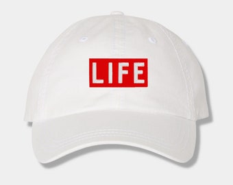 Life Magazine custom embroidered personalized dad hat