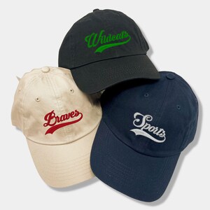 Custom Embroidered Team Caps Personalized Logo Hats for Sports Teams Corporate Caps School Team Hats Mom Dad Gift Bulk Orders Available Etsy
