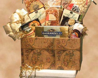 Classic Globe Gift Box Gift Basket Gourmet Gift Basket Gourmet Foods Corporate Gift Basket Corporate Gift Box