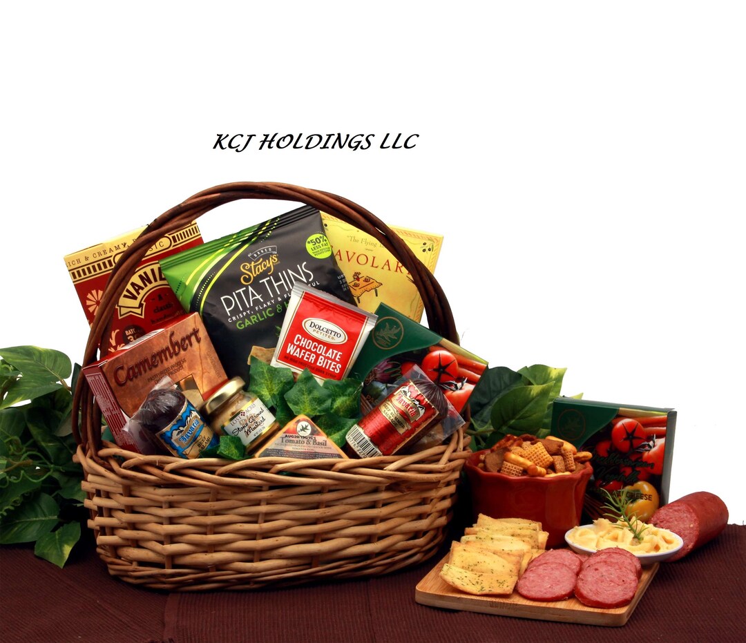 Snack Cravings Gift Basket Meat and Cheese Gift Basket Corporate Gift