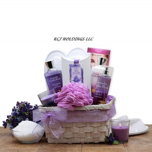 Lavender Spa Gift Basket Care Package Mother's Day Gift Gift for Her