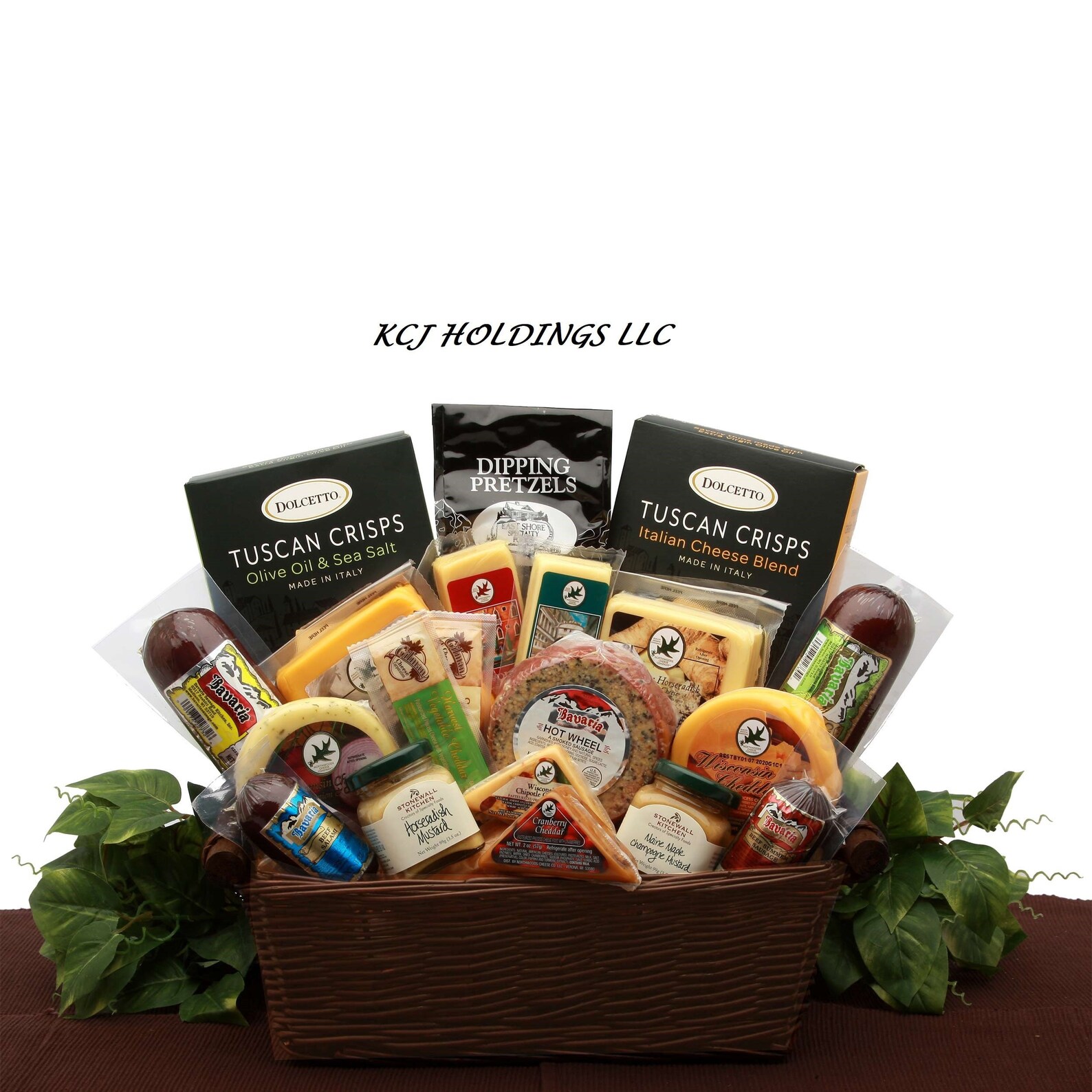 Ultimate Meat & Cheese Sampler Gift Basket Charcuterie Board Family
