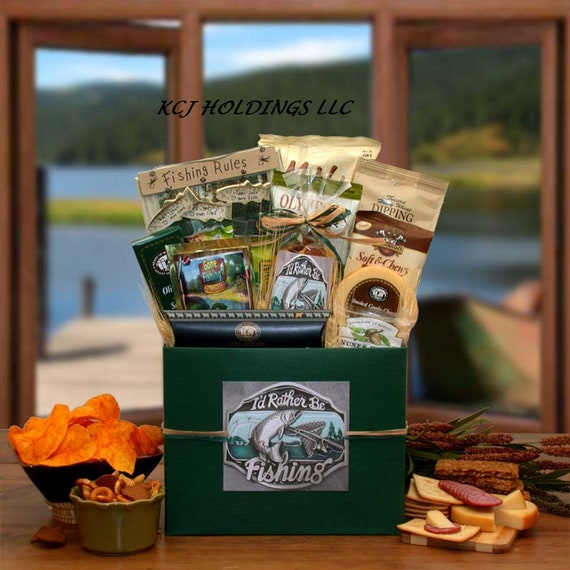 I'd Rather Be Fishing Gift Box Gift Basket for Him Birthday Present Fishing  Gift Basket Father's Day Present Fishing Basket -  Canada