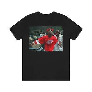 Shirts, 2pac Tupac Post Game Jersey Aop Rip 92 Detroit Red Wings Rap Tee L  Rare Euc