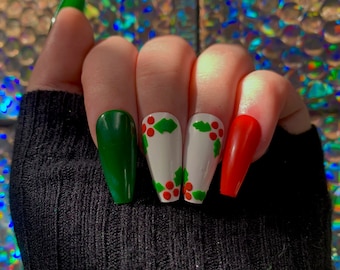 Mistletoe Nail Art - Etsy Canada