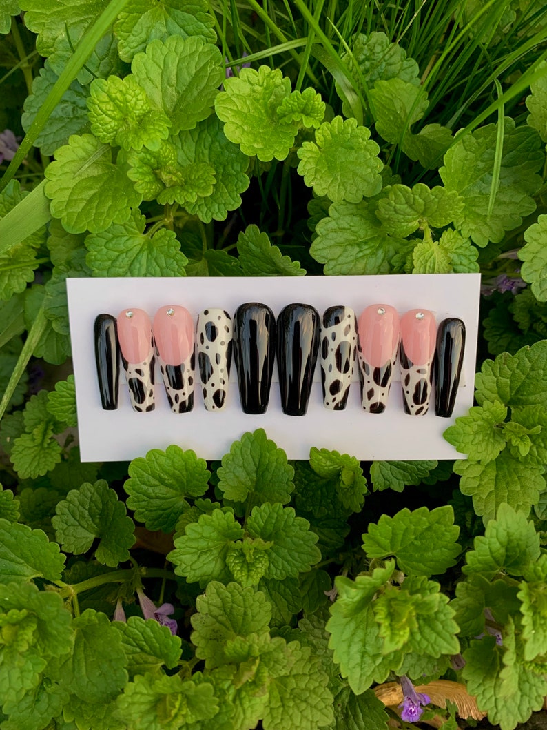 Gel Press on Nails Custom Nails Hand Painted Nail Art Etsy Singapore
