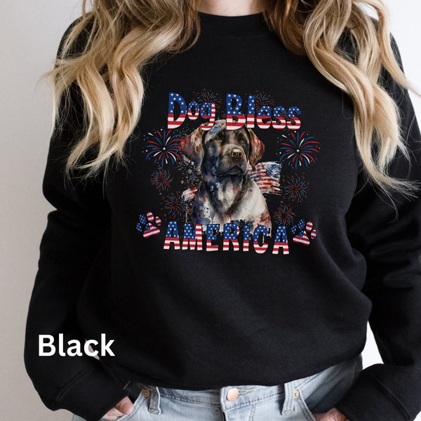 Labrador Lovers Patriotic Sweatshirt, Fourth of July Shirt for Lab owner, Dog lovers Independence day, July 4th fireworks shirt, Patriot Dog