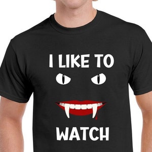 Funny Halloween costume shirt, Voyeur Vampire Costume, No effort Halloween costume, Vampire costume tee, Halloween party shirt