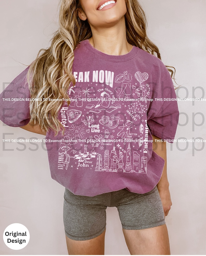 Speak Now Comfort Colors Shirt Speak Now Merch Mean Merch Etsy