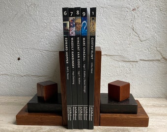 Art Deco book ends, oak, 1920's