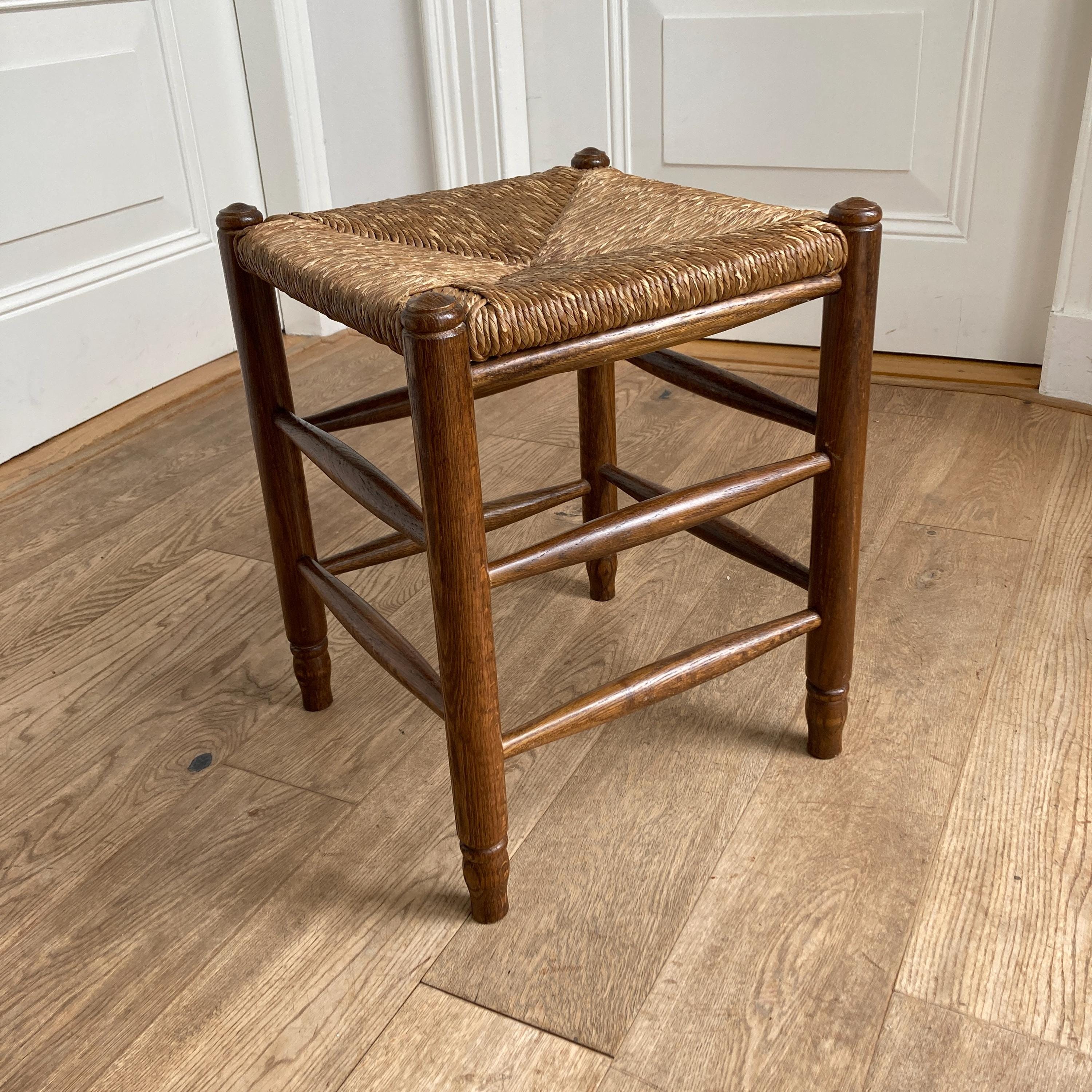 スツール Charlotte Perriand vintage stool Charlotte Perriand Stool in Ash and Straw