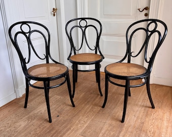 1 sur 3 chaises antiques Jacob & Josef Kohn n° 35, Vienne, Autriche.