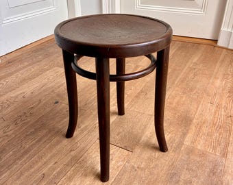 Authentic bentwood Thonet no. 4601 stool