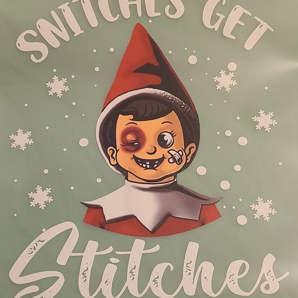 Snitches Get Stitches Elf Png Etsy