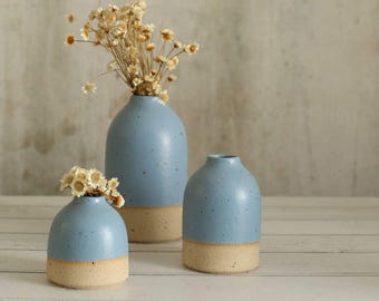 Cornflower Blue Mini Bud Vase