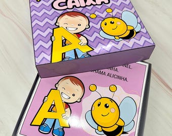 Libro animado del alfabeto en portugués para el conocimiento temprano de las letras