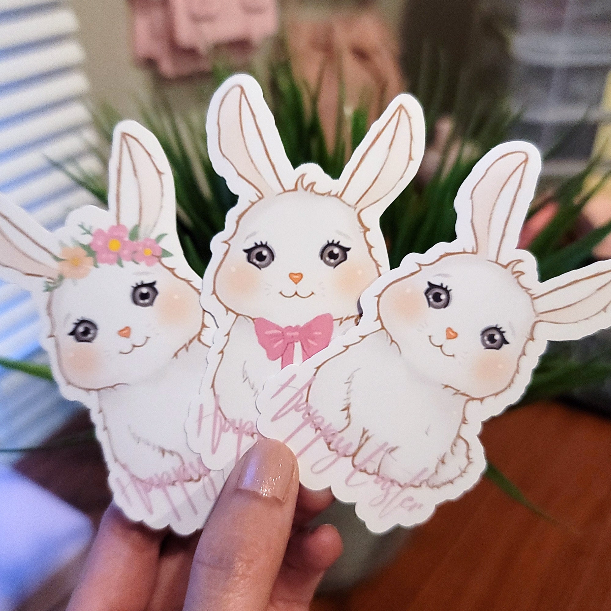 Cute Baby Bunny With Flower Crown PNG Hand-drawn Bunny Lover Nursery ...