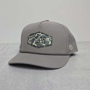Personalized Toddler Hat with Name | Matching Family Hats for All Ages | Gokomade | Hexagon Patch| Low Tide Camo