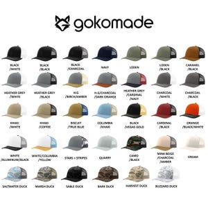 Personalized Groomsmen Hat with Name | Wedding Hats | Custom Leather Patch Trucker Hat image 3