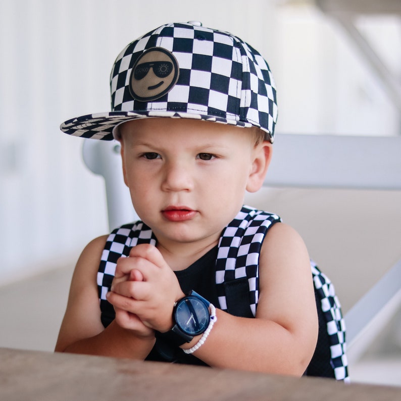 Custom Baby Boy Hat Smiley Patch Hat Infant Baby Toddler Etsy