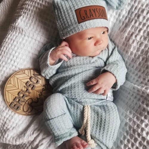 Baby Boy Coming Home Outfit Personalized Newborn Boy Clothes Etsy