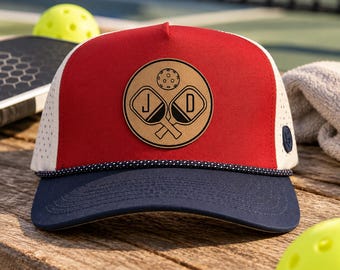 Personalized Pickleball Hat with Initials | Matching Family Hats | Gokomade