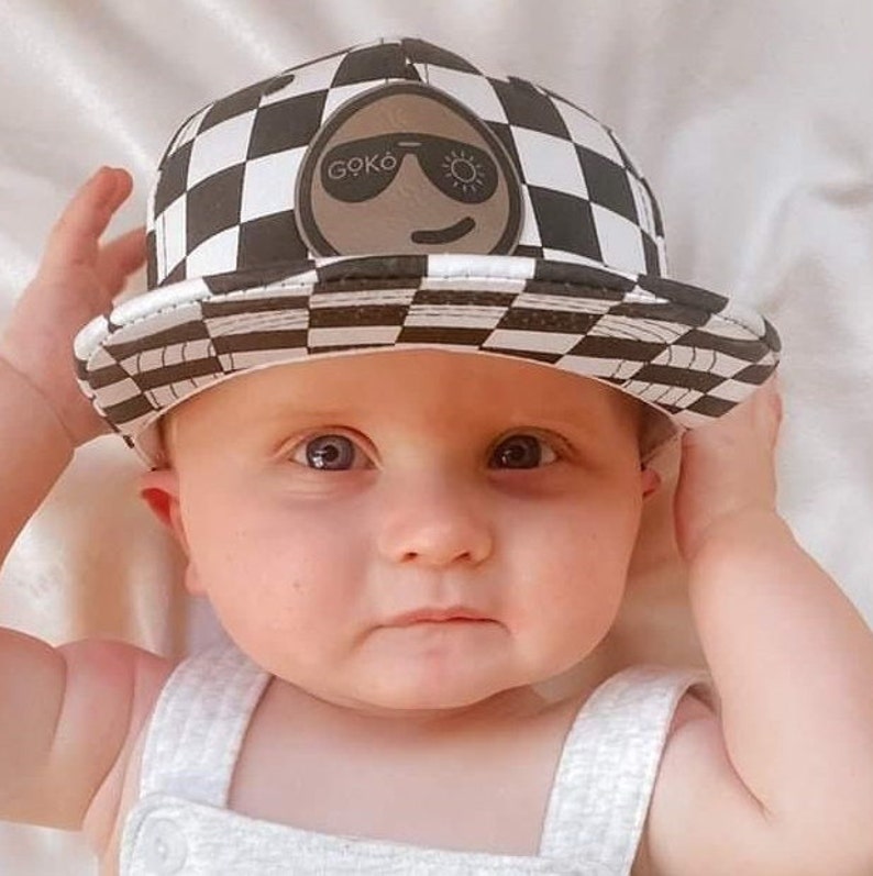 Custom Baby Boy Hat Smiley Patch Hat Infant Baby Toddler Etsy