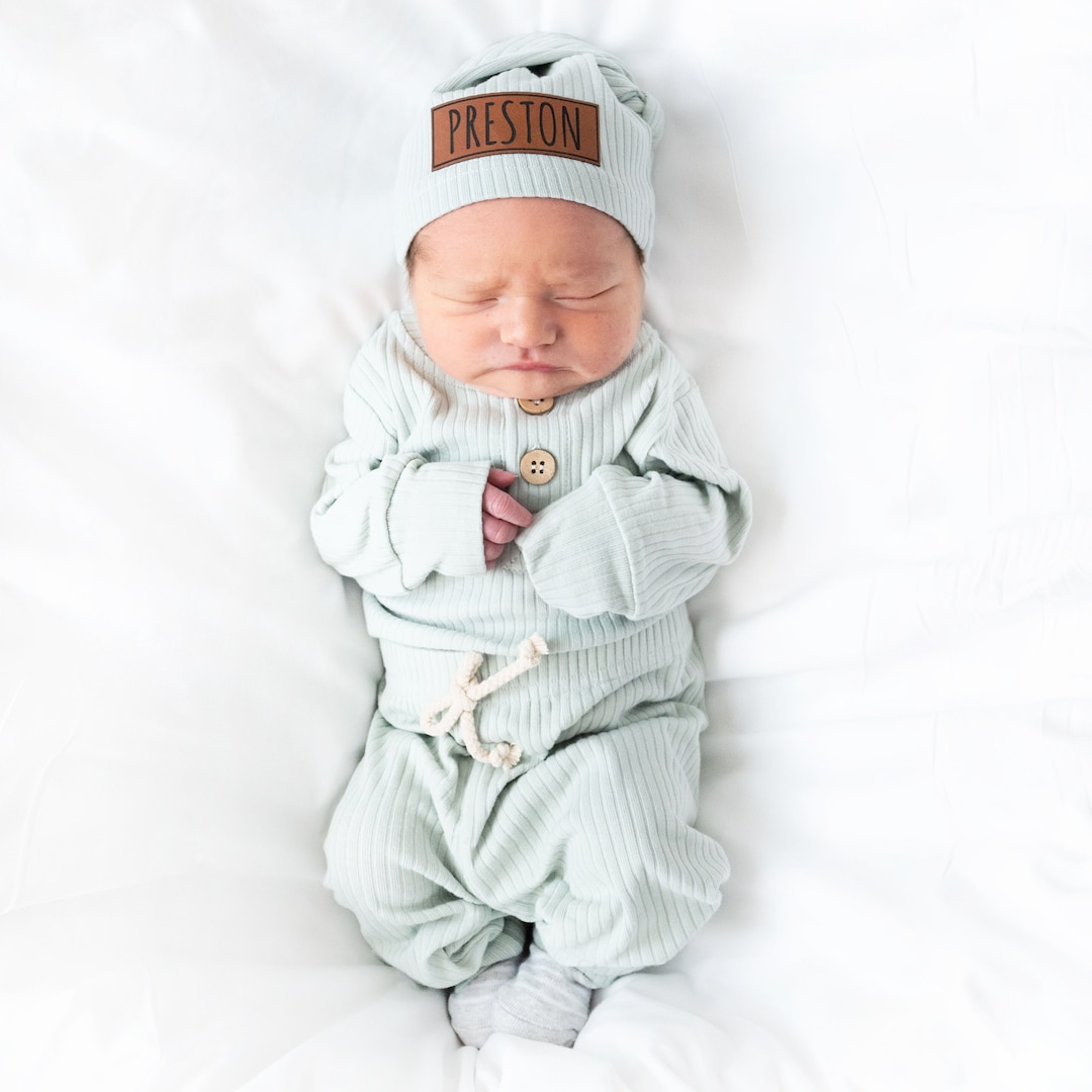 Baby Boy Outfit Ribbed Coming Home Outfit Baby Boy Clothes Newborn Going Home Outfit Baby Girl