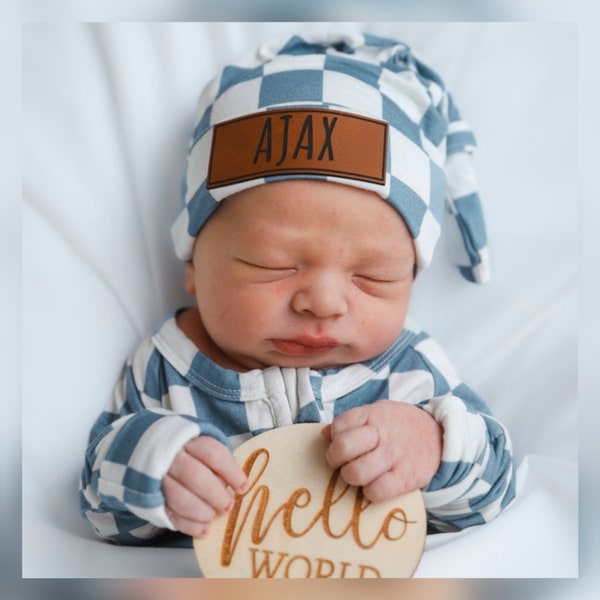 Baby Boy Coming Home Outfit | Personalized Zipper Romper Set | Newborn Going Home Outfit | Baby Shower Gift | Hospital Outfit