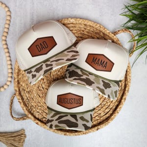 Personalized Toddler Hat with Name | Matching Family Hats for All Ages | Gokomade | Hexagon Patch