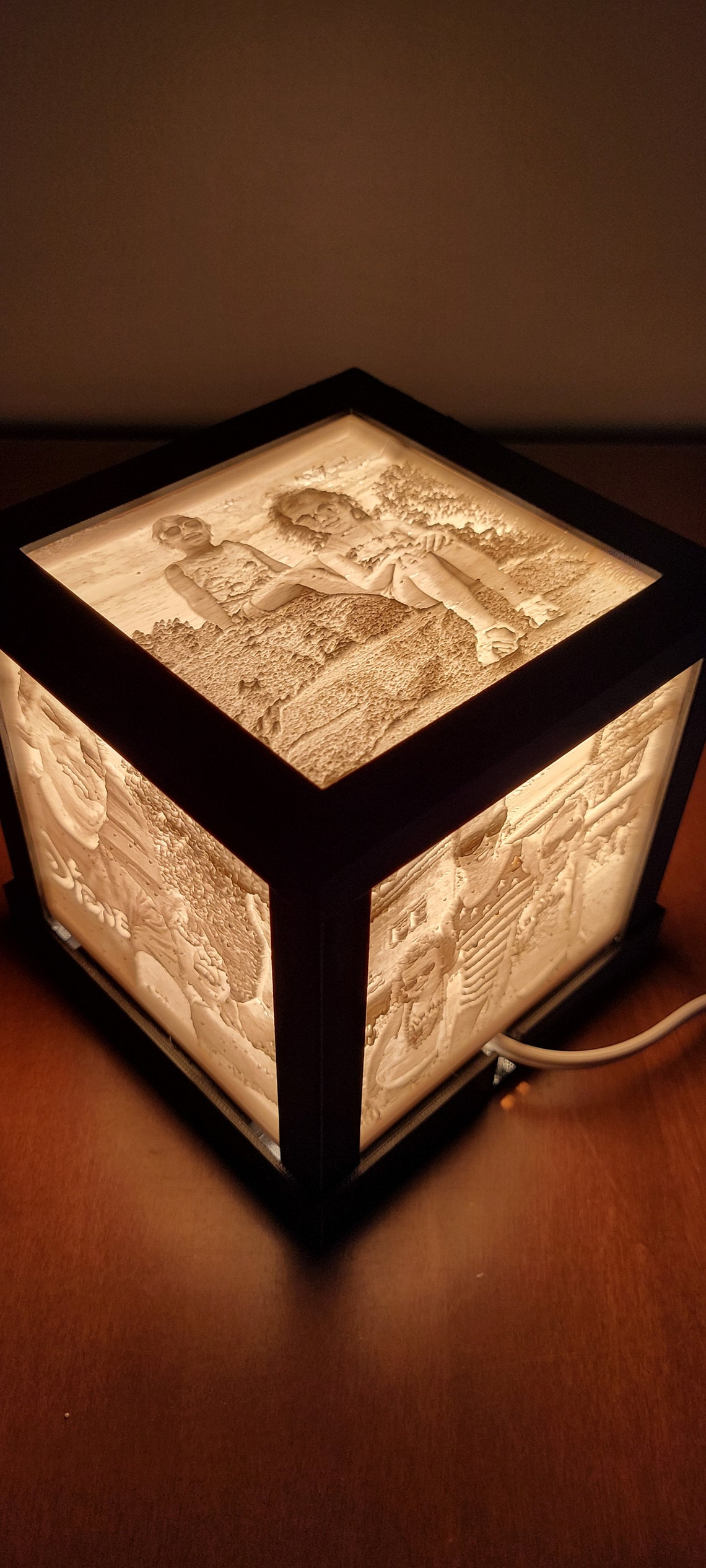 5 Picture Lithophane Cube With LED Light and Switch - Etsy