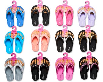 Pedi Couture Toe Separator Sandals for Women - Foam Sole Sandals - Prevents Smudging - Yoga Toe Separators - Arch Support