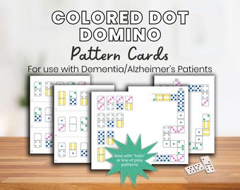 Double 6 dominoes matching printable, Dominoes games, Dementia Activity Printables, Alzheimers Worksheets, Memory Care Activities
