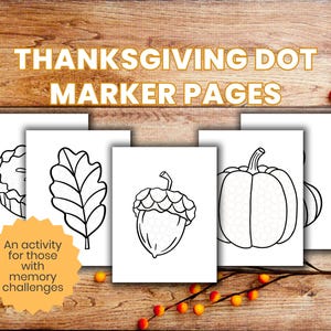 Herbst Dot Marker Printable Pack, Herbst Dot Marker Illustration, Dot Marker Malseiten, Do a Dot Marker, Ausmalbilder