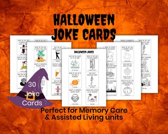 Adult Party Games, Halloween Game, Halloween Games Printables, Seniors Games, Memory Care Word Game, Dementia Game, Activities for Seniors