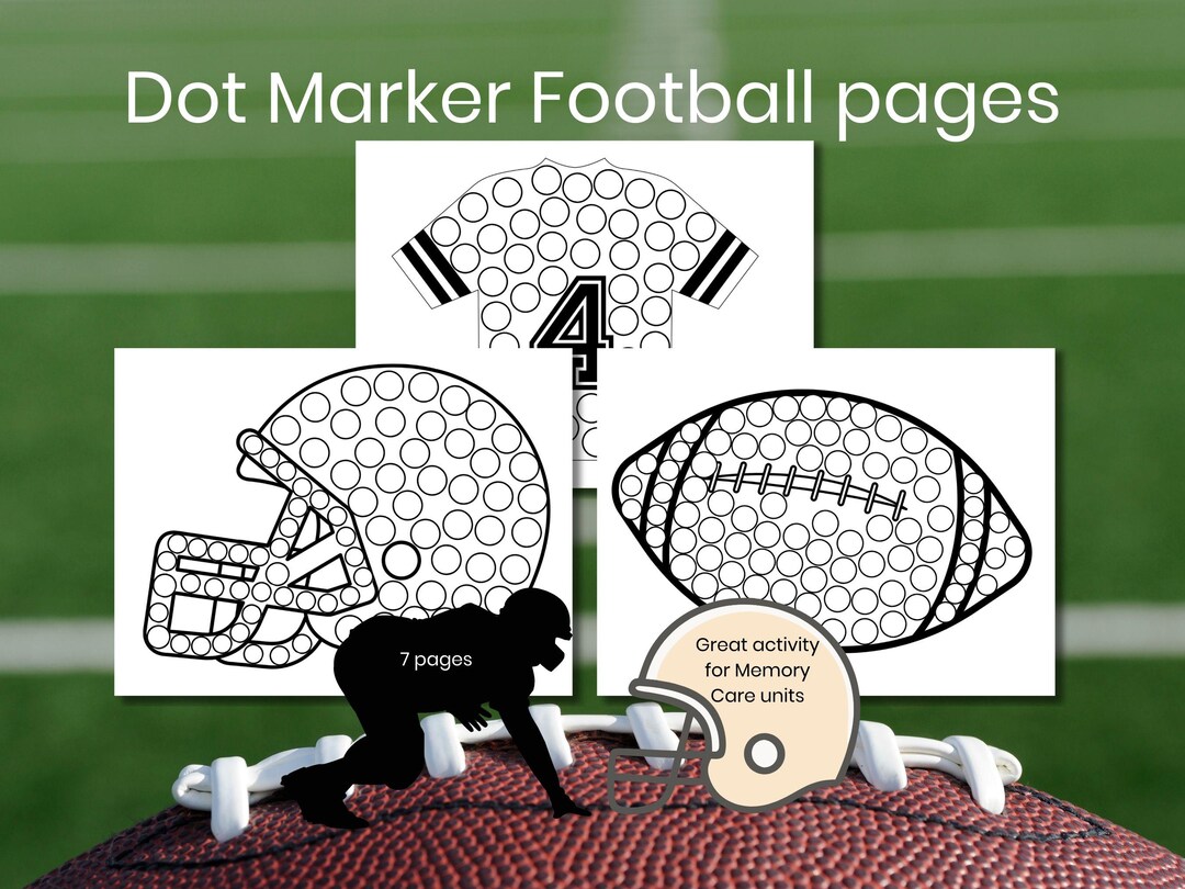 Dementia Activity Printables for Football, Memory Care Activities PDF ...