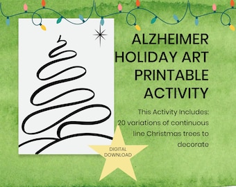 Christmas Activities for Dementia Patients, Easy Christmas Crafts for seniors with Alzheimers/Dementia, Memory Care Activities, Dementia