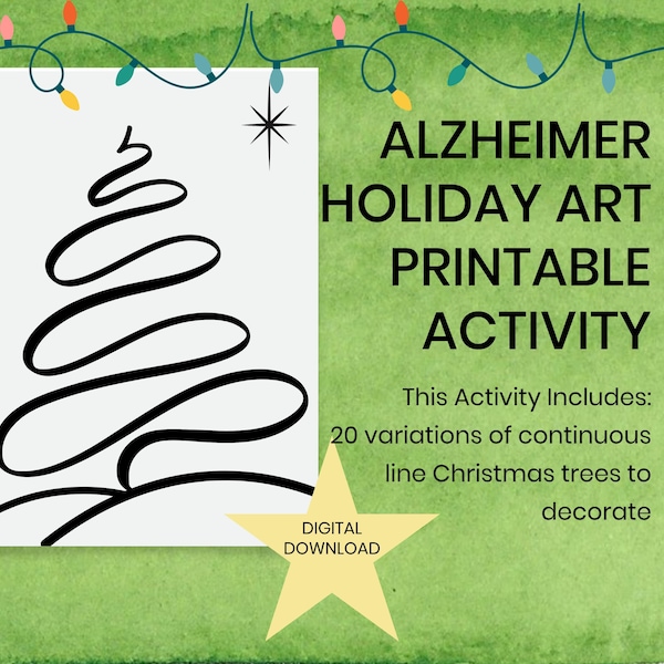 Alzheimers Activity Etsy