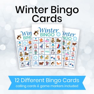 Winter Bingo Karten, Demenz Aktivität, Spiele für Senioren mit Demenz, Alzheimer Spiele, Memory Care Fun, Kaltwetter druckbar, Pflegekraft