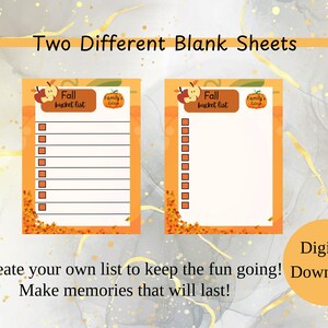 Fall Bucket List Printable | Fall Activities Checklist | Autumn Bucket ...