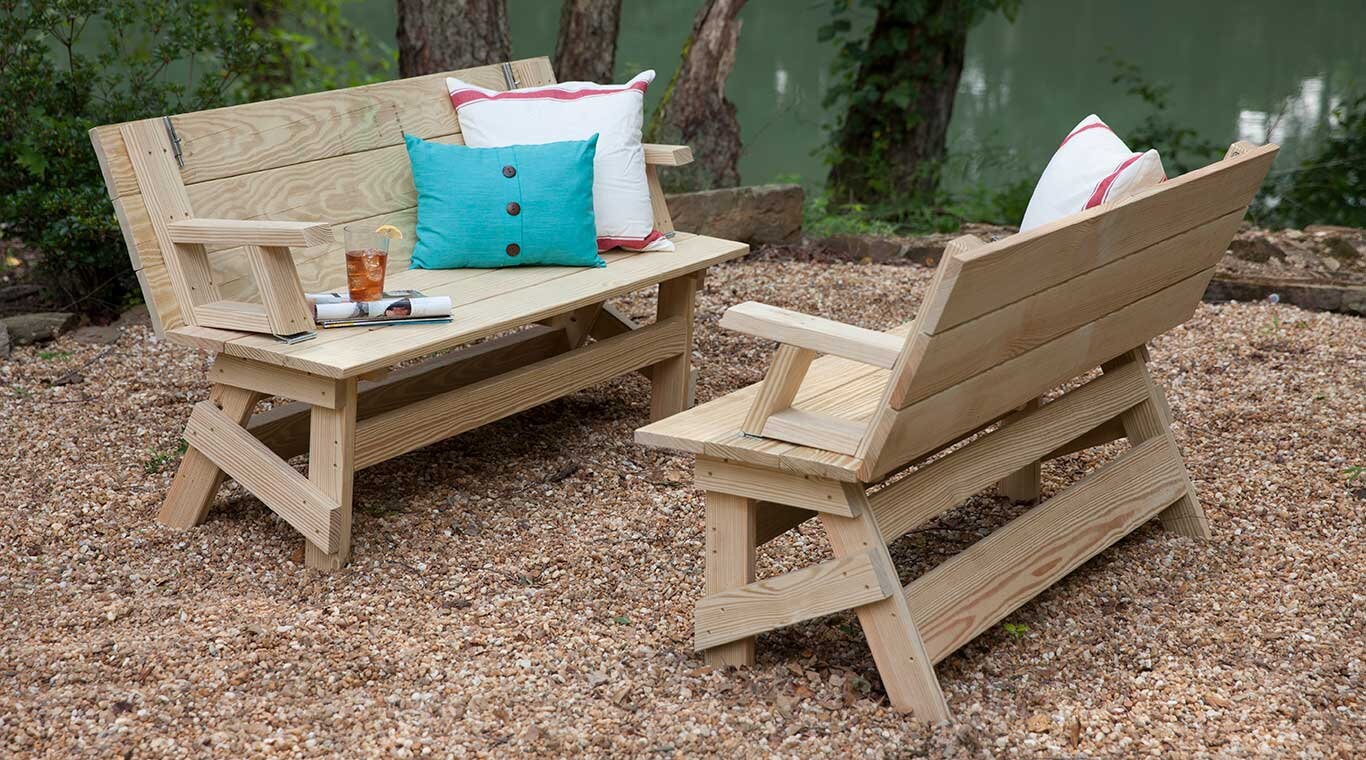 Wooden Folding Bench Convertible Bench Picnic Table Plans Wooden