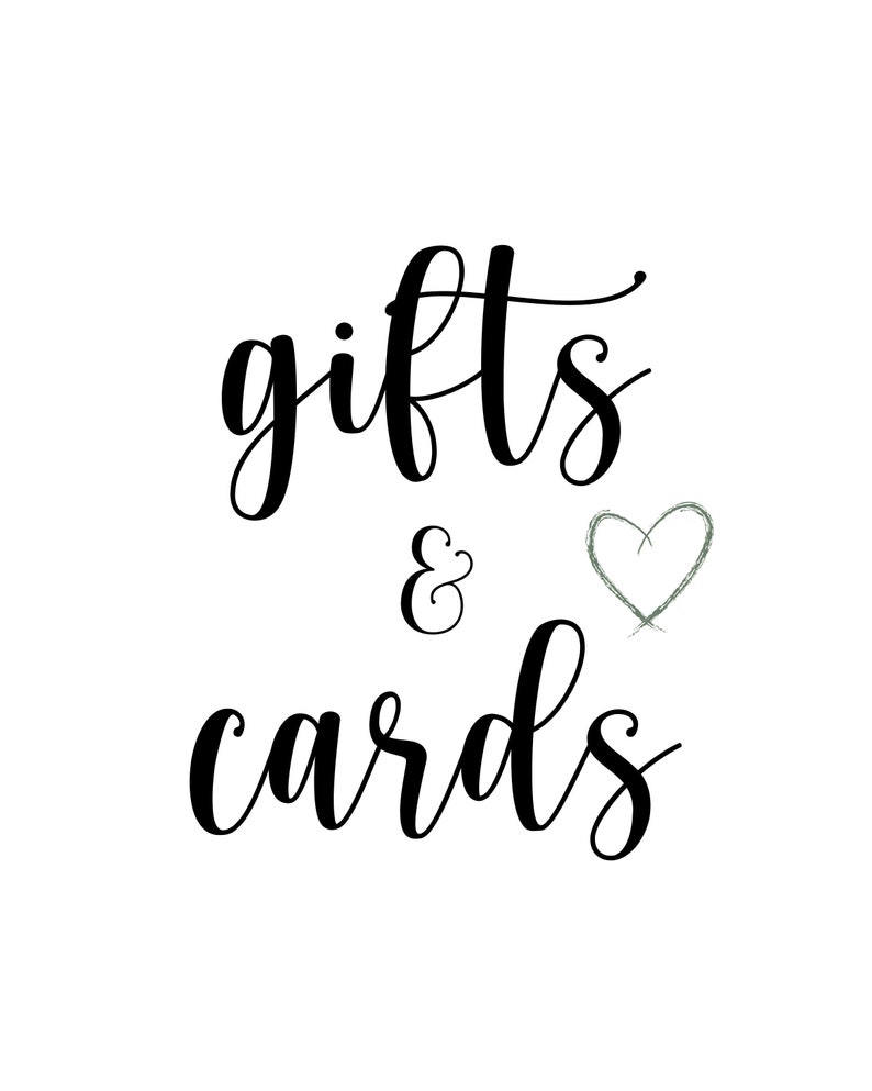 Gifts and Cards Printable8.5x 11 Etsy