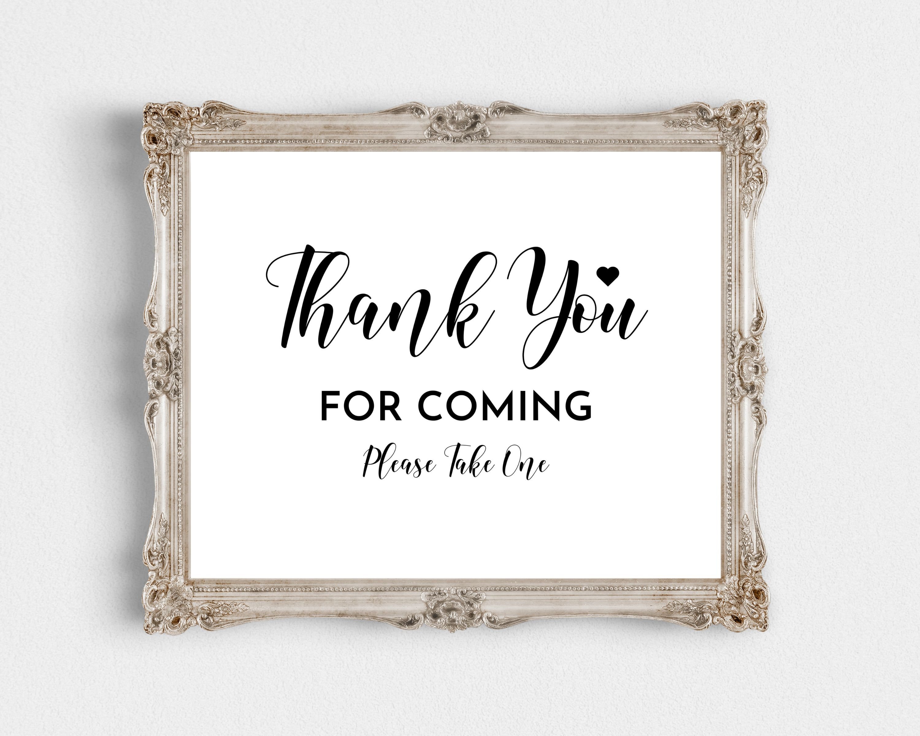 Cartello Metallico Vintage “Thank You For Coming Please Take One” – 20x30 Cm, Per Matrimoni, Bar, Casa E Ufficio - 5