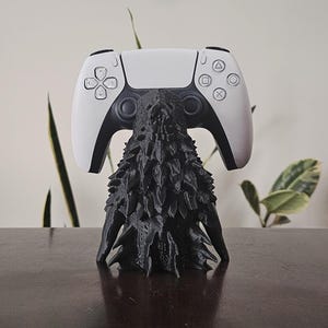 ドラゴンコントローラーホルダースタンド - ユニバーサルコンソールコントローラースタンド、3Dプリントドラゴンデスクディスプレイ、ヘッドセットレスト、ゲームルーム装飾、ゲーマーギフト