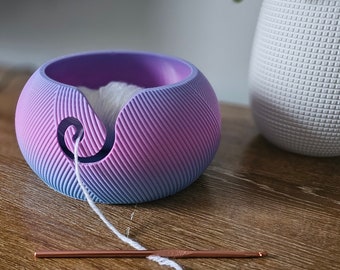 Yarn Ball Yarn Bowl, Knit Bowl,Gift For Her, Yarn Holder, Yarn Bowl, Yarn Storage, 3D Printed