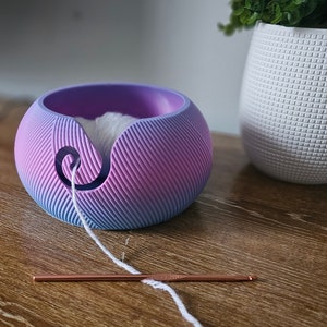 Yarn Ball Yarn Bowl, Knit Bowl,Gift For Her, Yarn Holder, Yarn Bowl, Yarn Storage, 3D Printed